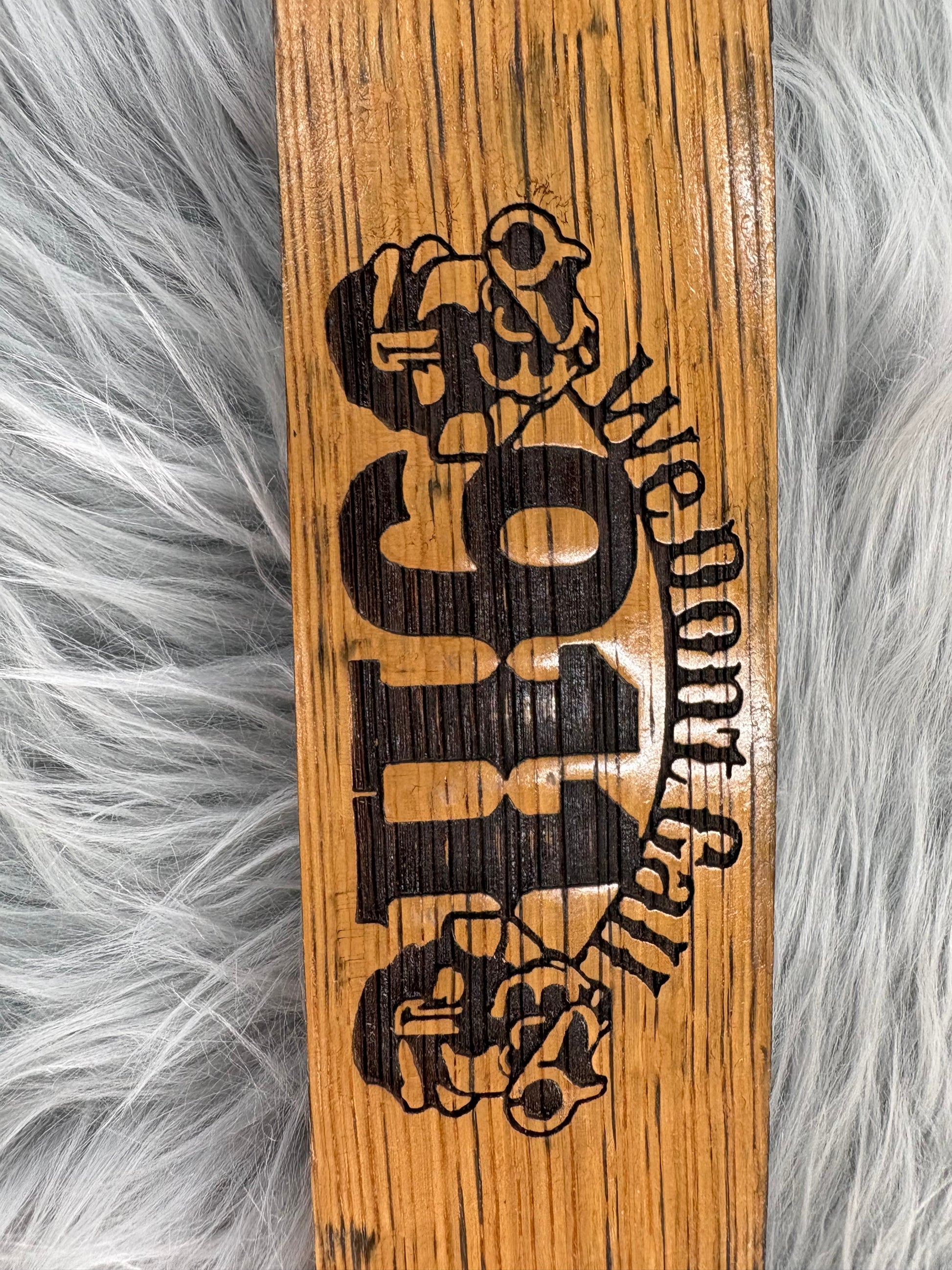 Whiskey Barrel Stave Sign – “We Don’t Call 911” | Laser Engraved Patriotic Decor