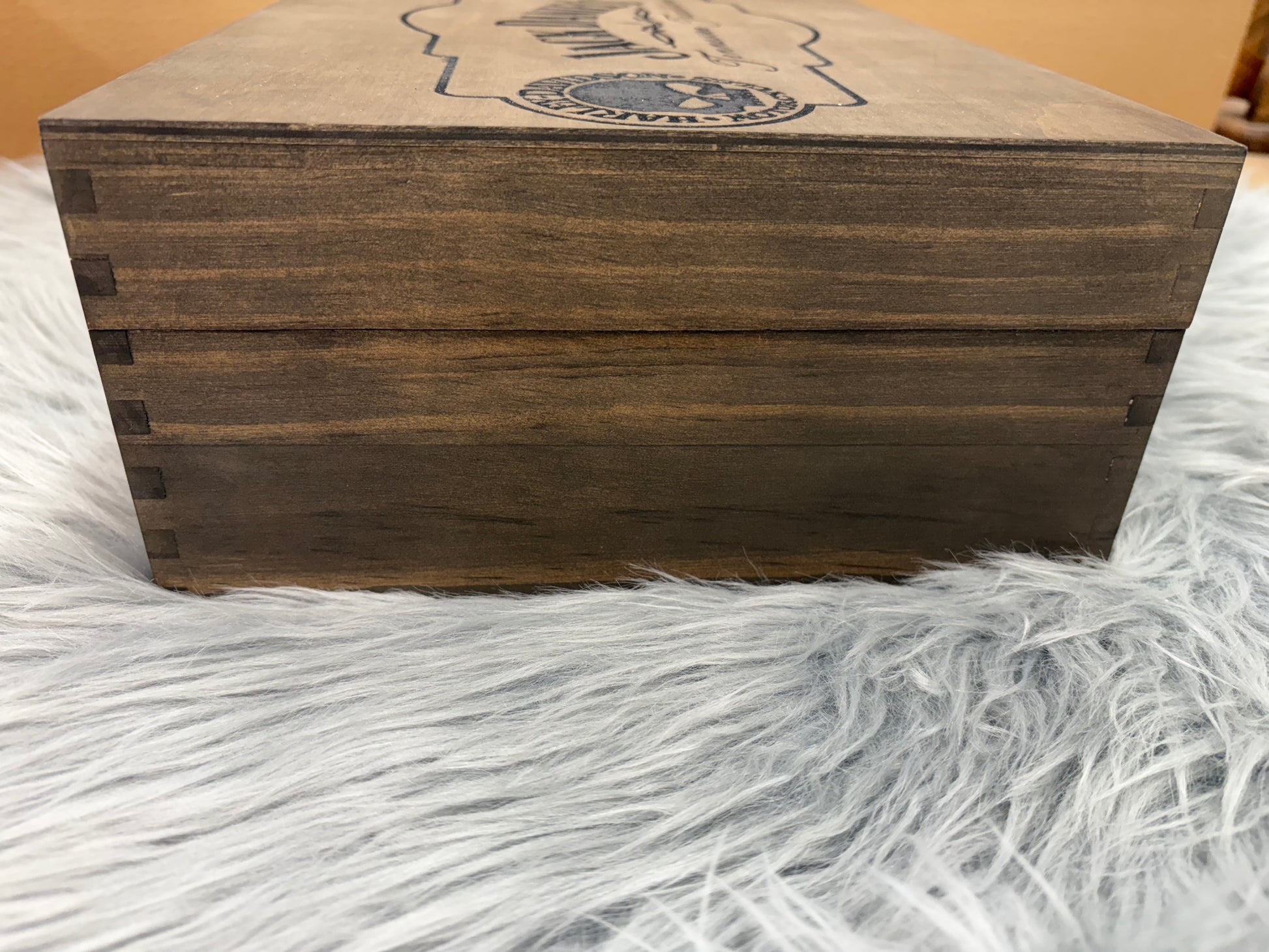 Jack Daniels Inspired Decanter Set | Laser Engraved Wooden Gift Box with 4 Whiskey Glasses & Decanter – $120