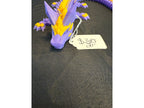 Purple and Gold 3D crystal dragon