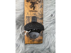 Jack Daniels “Bar Is Open” Wall Sign with Fireball Logo & Bottle Opener | Laser Engraved Whiskey Bar Decor | 17” x 3” | $30