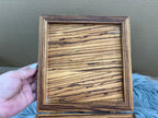 Handmade Zebra Wood Keepsake Box with Hinged Lid | Rustic Storage Display Gift Box – $65