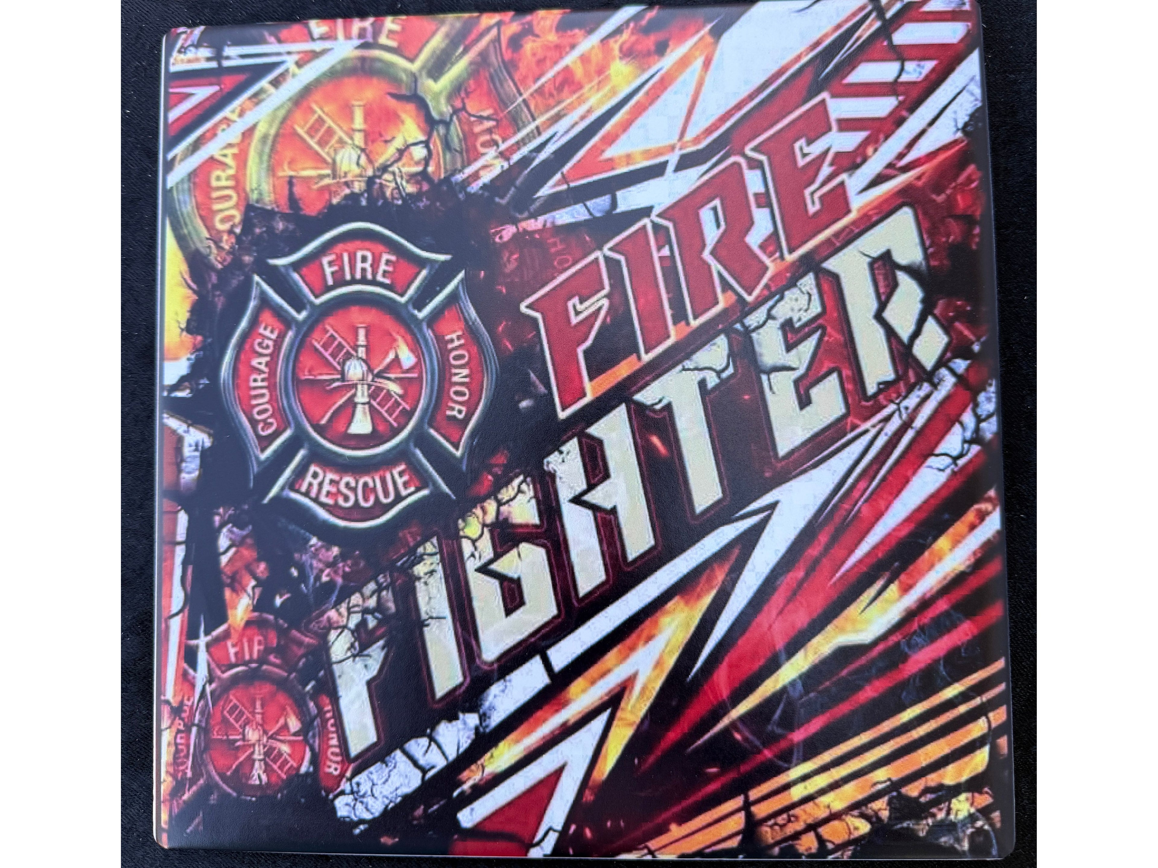 Patriotic UV-Printed Tiles | Military, Firefighter & First Responder Gifts | Made in the USA