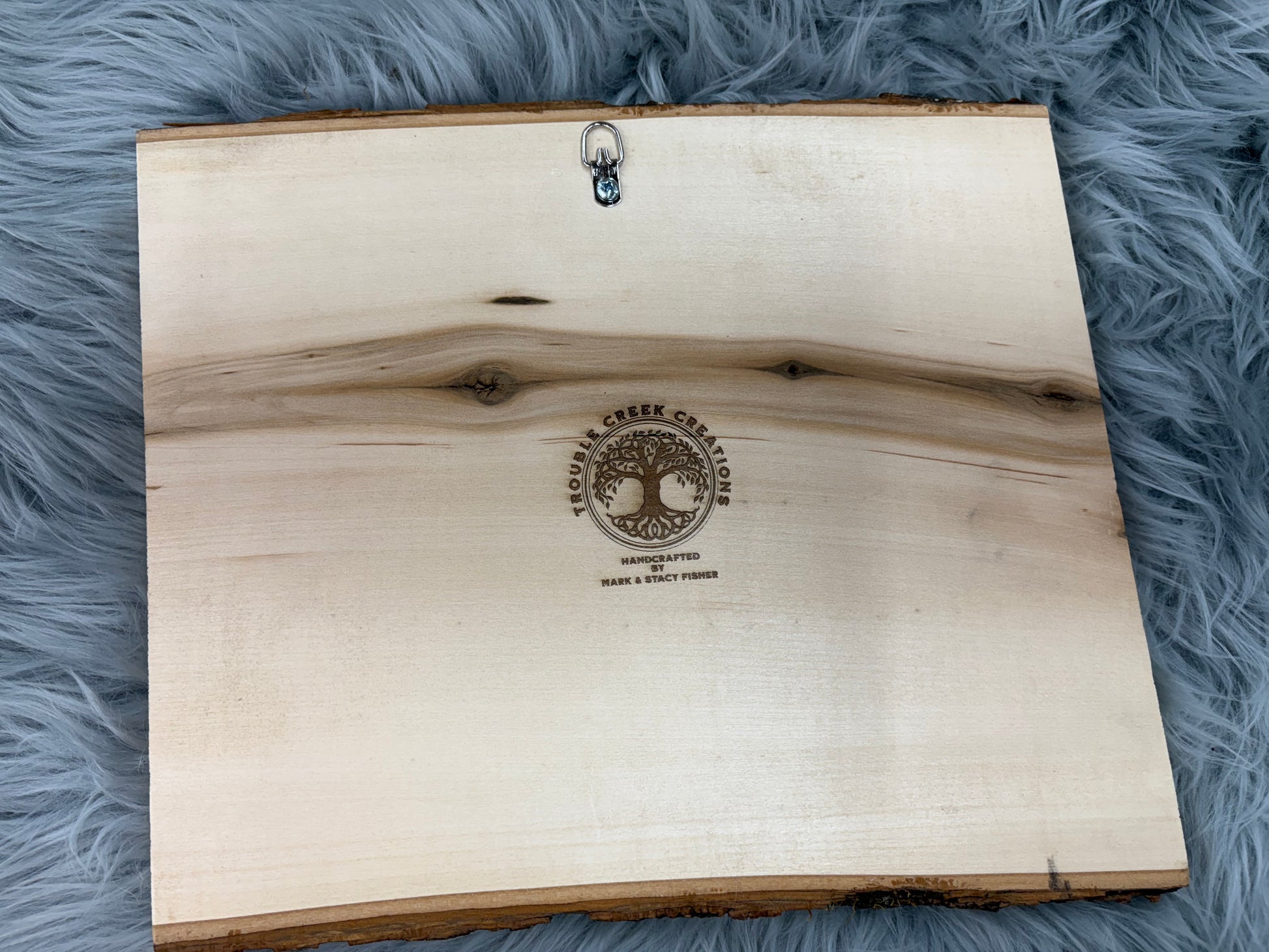 Live Edge Bear & Moose Fishing in a Boat | Laser Engraved Cabin Wall Art | 11" x 13" | $35