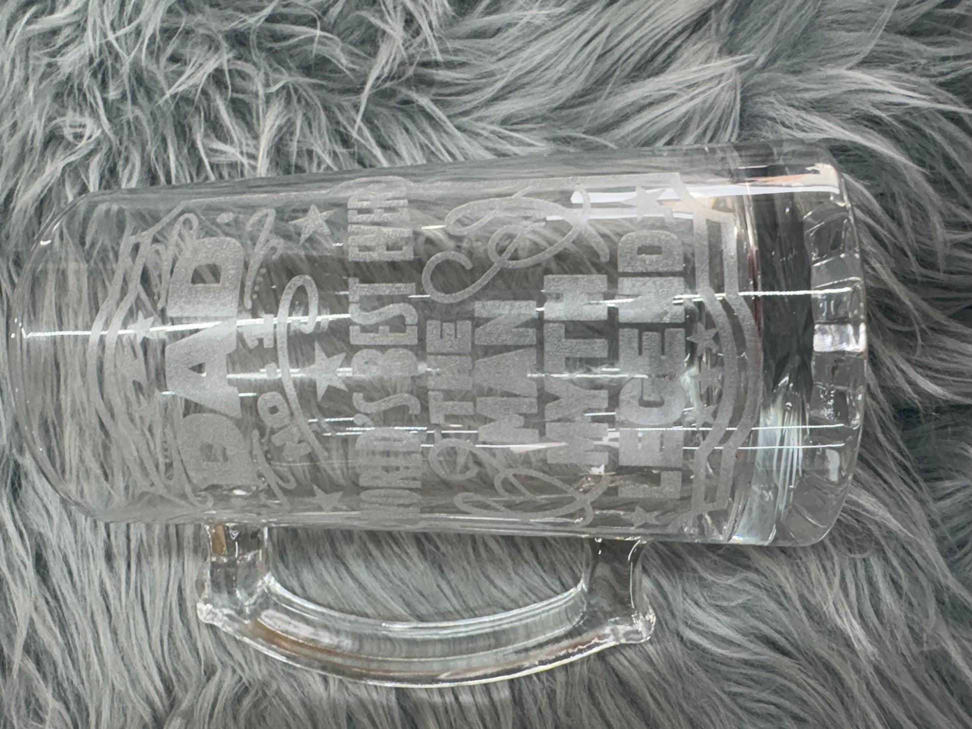 Laser Engraved Beer Mug with Handmade Gift Box – Father’s Day Gift | World's Best Dad, The Man, Myth, Legend – $25