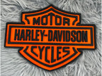 Harley cycles laser engraved sign