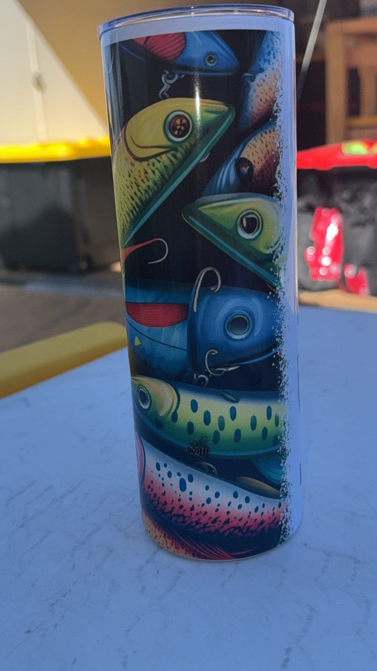 Daddy Fishing Tumbler 20oz – Perfect Gift for Dad, Fisherman Travel Mug, Insulated Cup