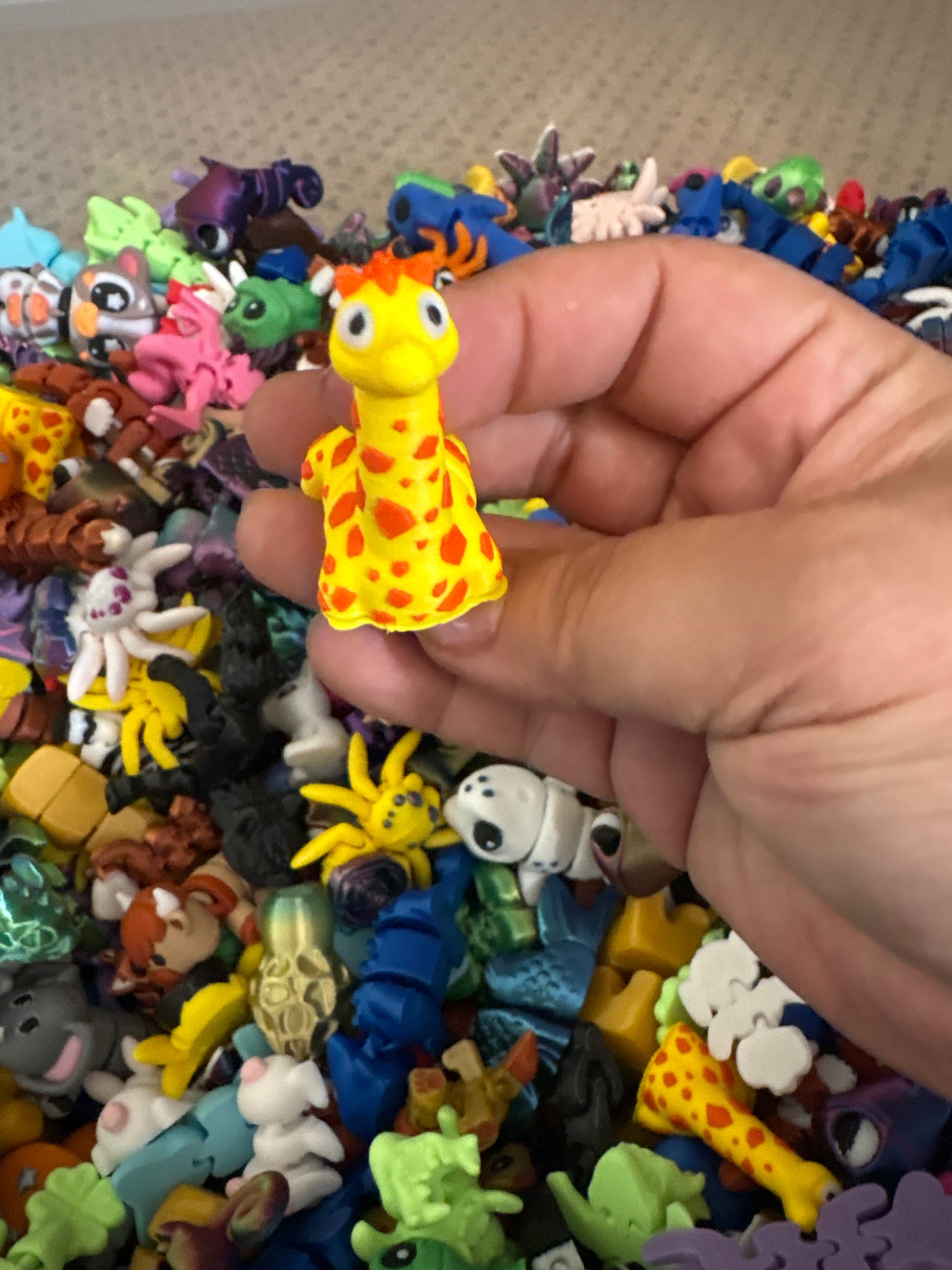 Mini Mystery Bucket of 3D Printed Animals – Surprise Toy Set for Kids & Collectors