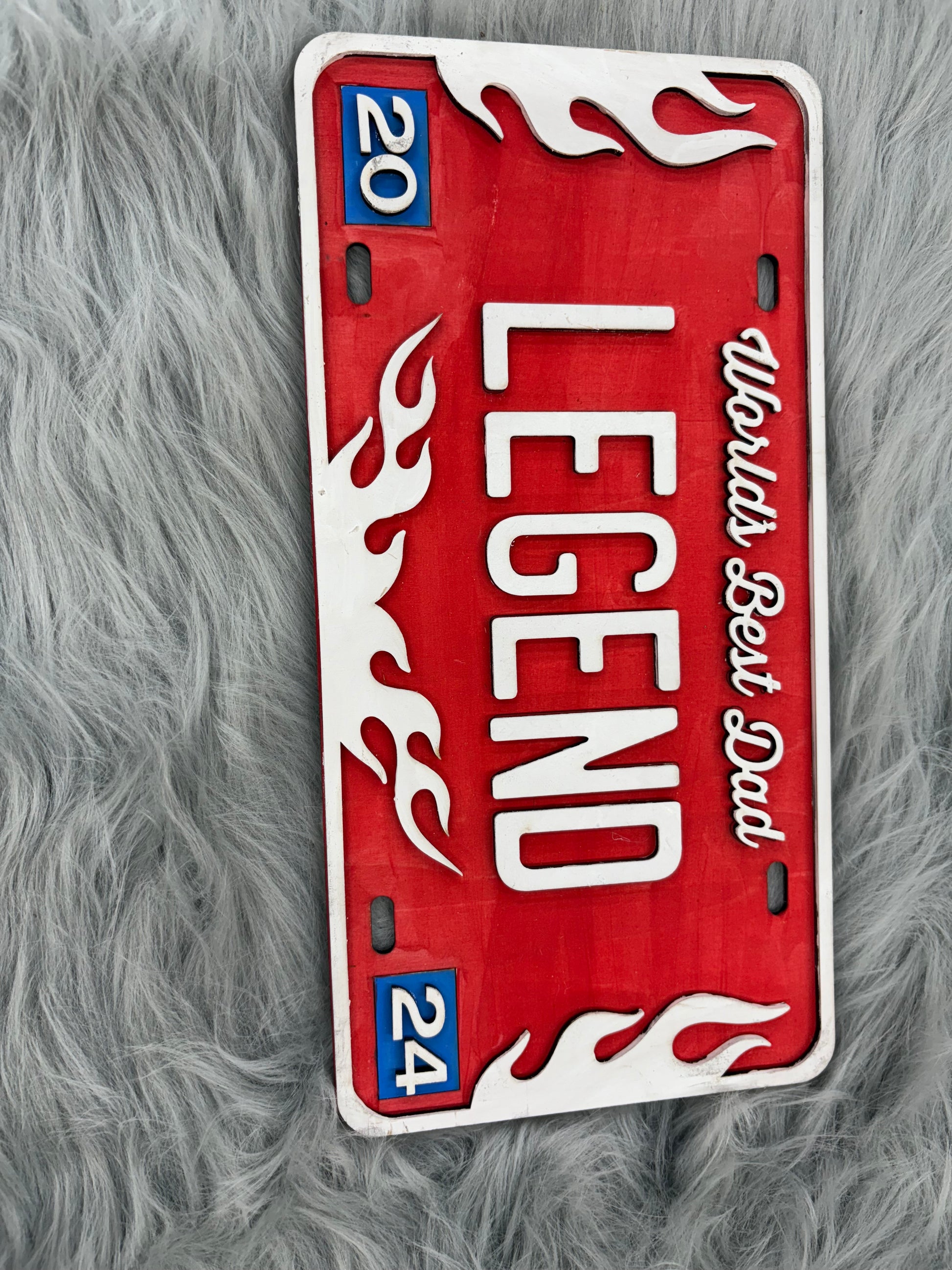 Custom 2024 Father’s Day License Plate Gift – Choose from 4 Unique Designs | 5.25" x 10.5" | Perfect Gift for Dad