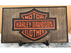 Harley-Davidson Style Wooden Wall Art