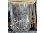 Handmade U.S. Navy Whiskey Glass Box Set with Laser Engraved Slate Coaster | Military Gift | 5x5x4.5 Inches