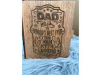 Laser Engraved Beer Mug with Handmade Gift Box – Father’s Day Gift | World's Best Dad, The Man, Myth, Legend – $25
