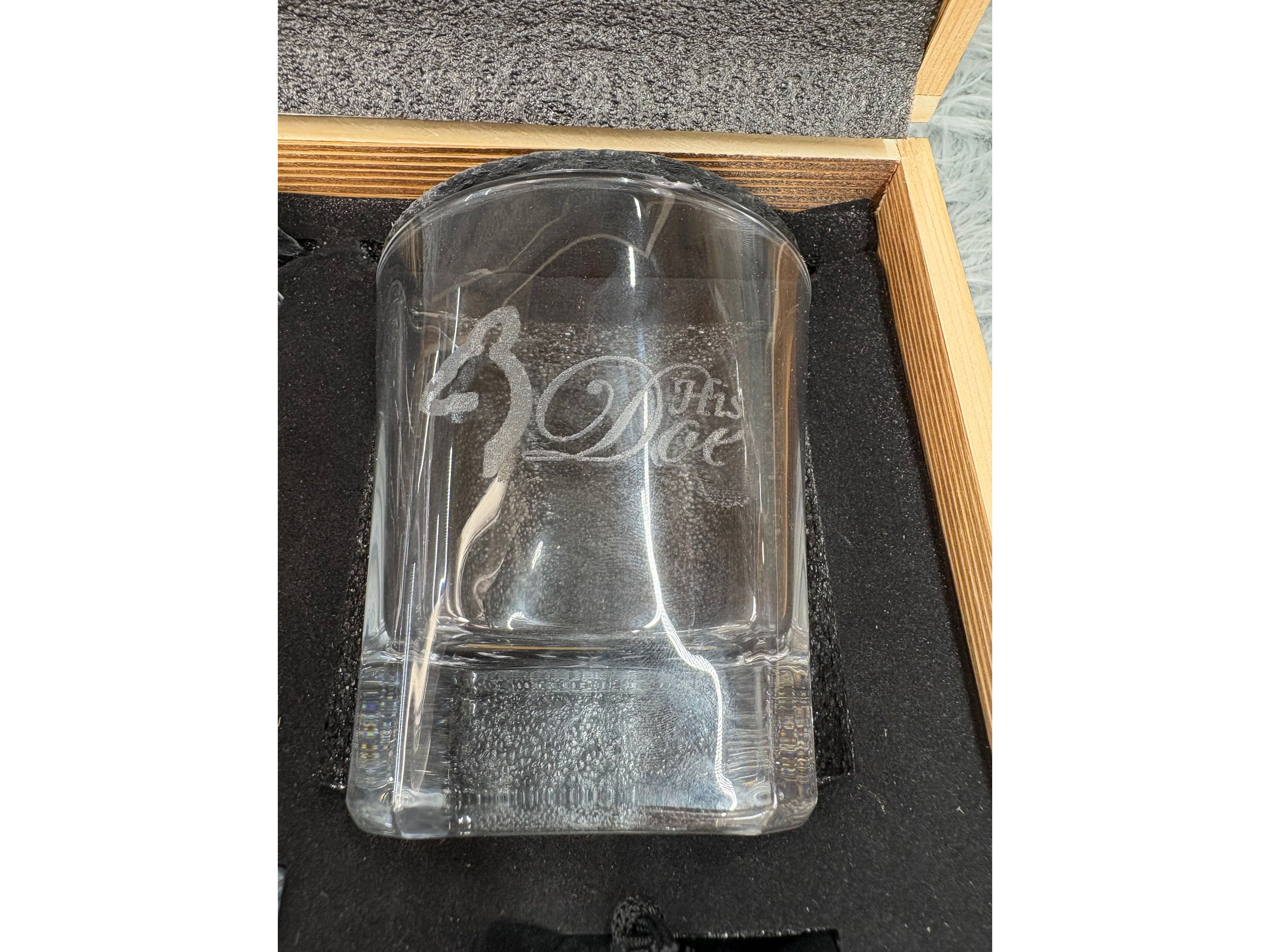 His Buck & Her Doe Whiskey Gift Set | Deer Love Laser Engraved Box – 2 Glasses, Coasters, Whiskey Stones & Velvet Bag