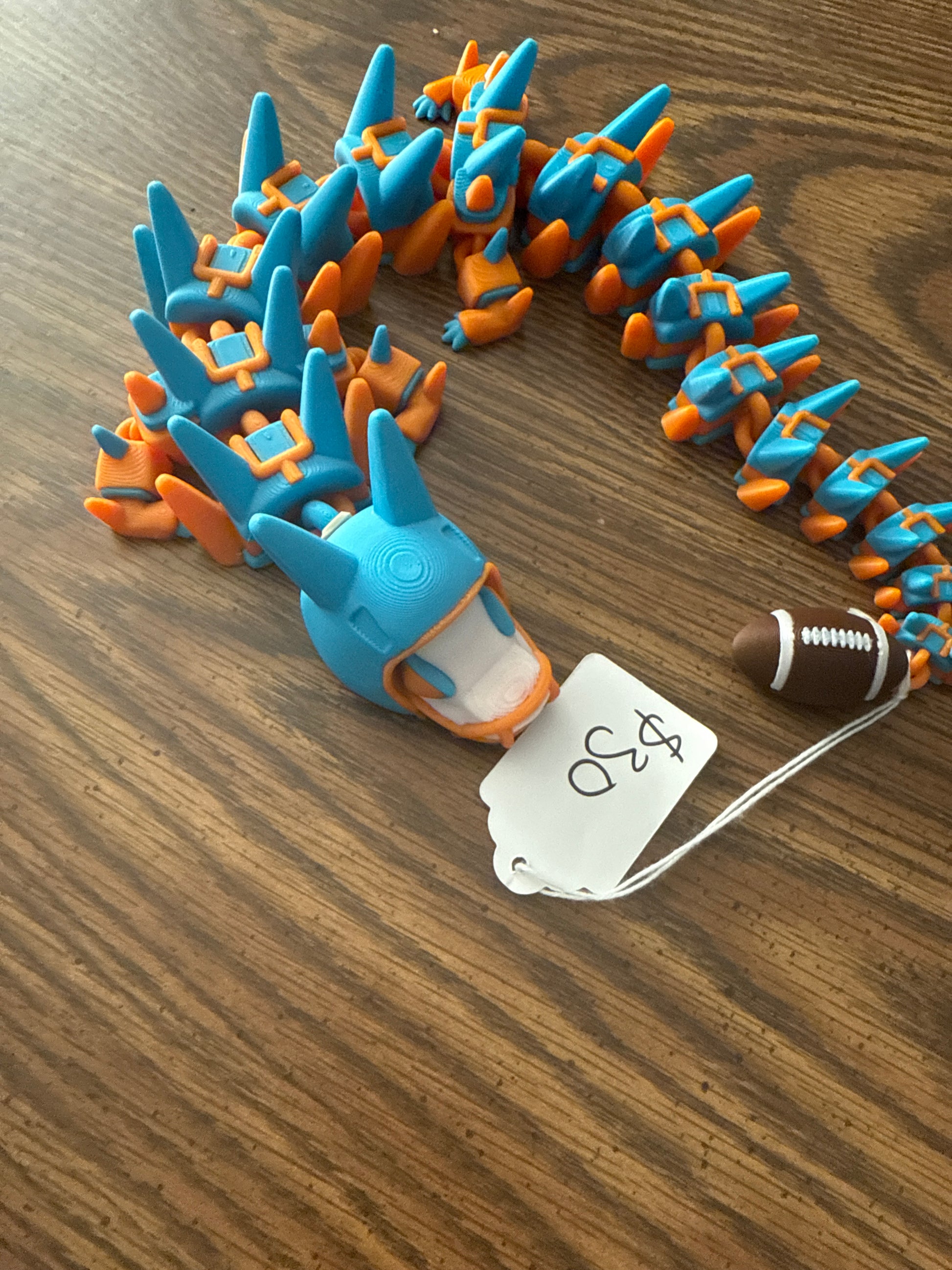 Football team dragon 3D printed