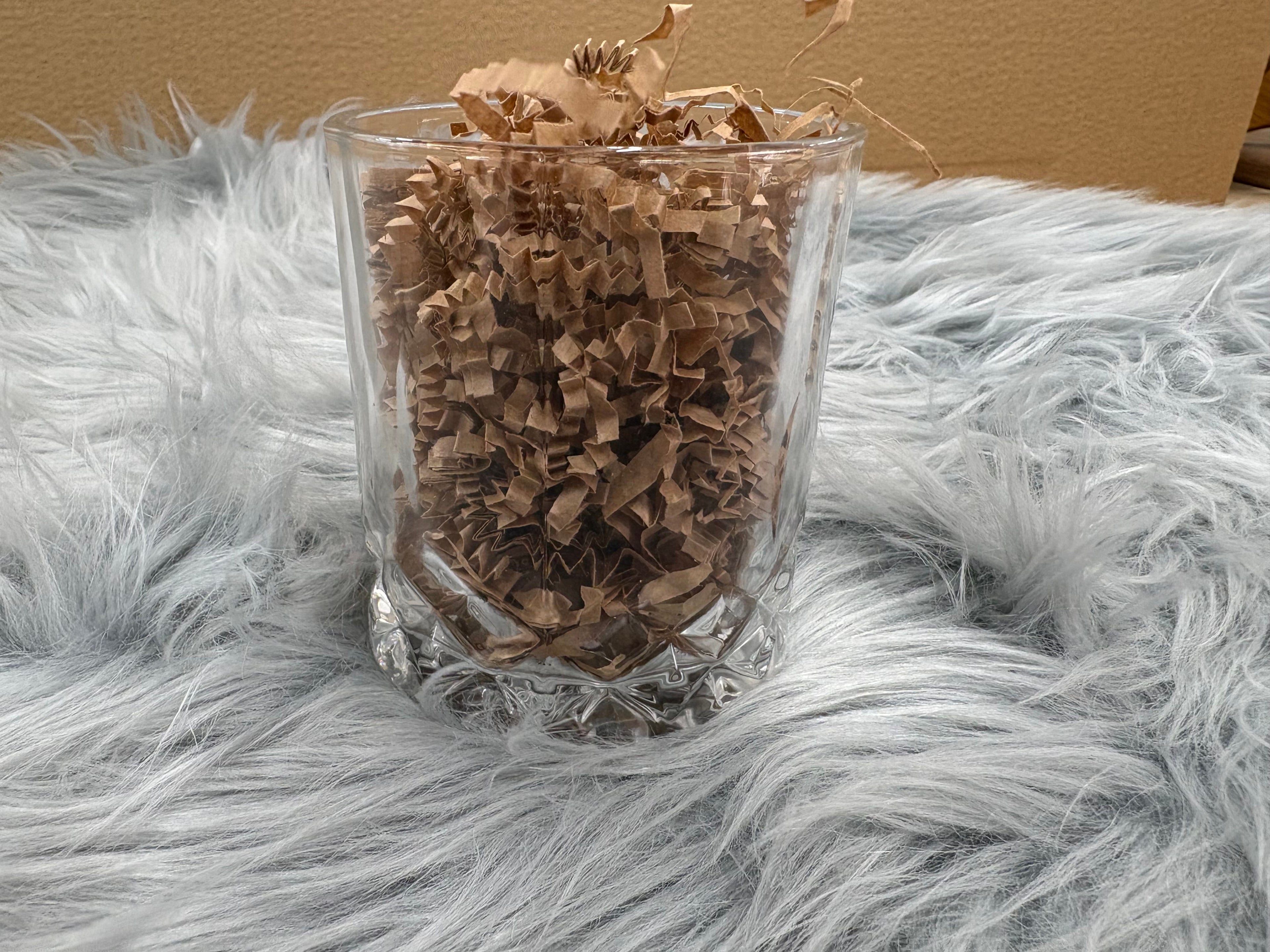 Handmade Space Force Whiskey Glass Box Set with Laser Engraved Slate Coaster | Military Gift | 5x5x4.5 Inches