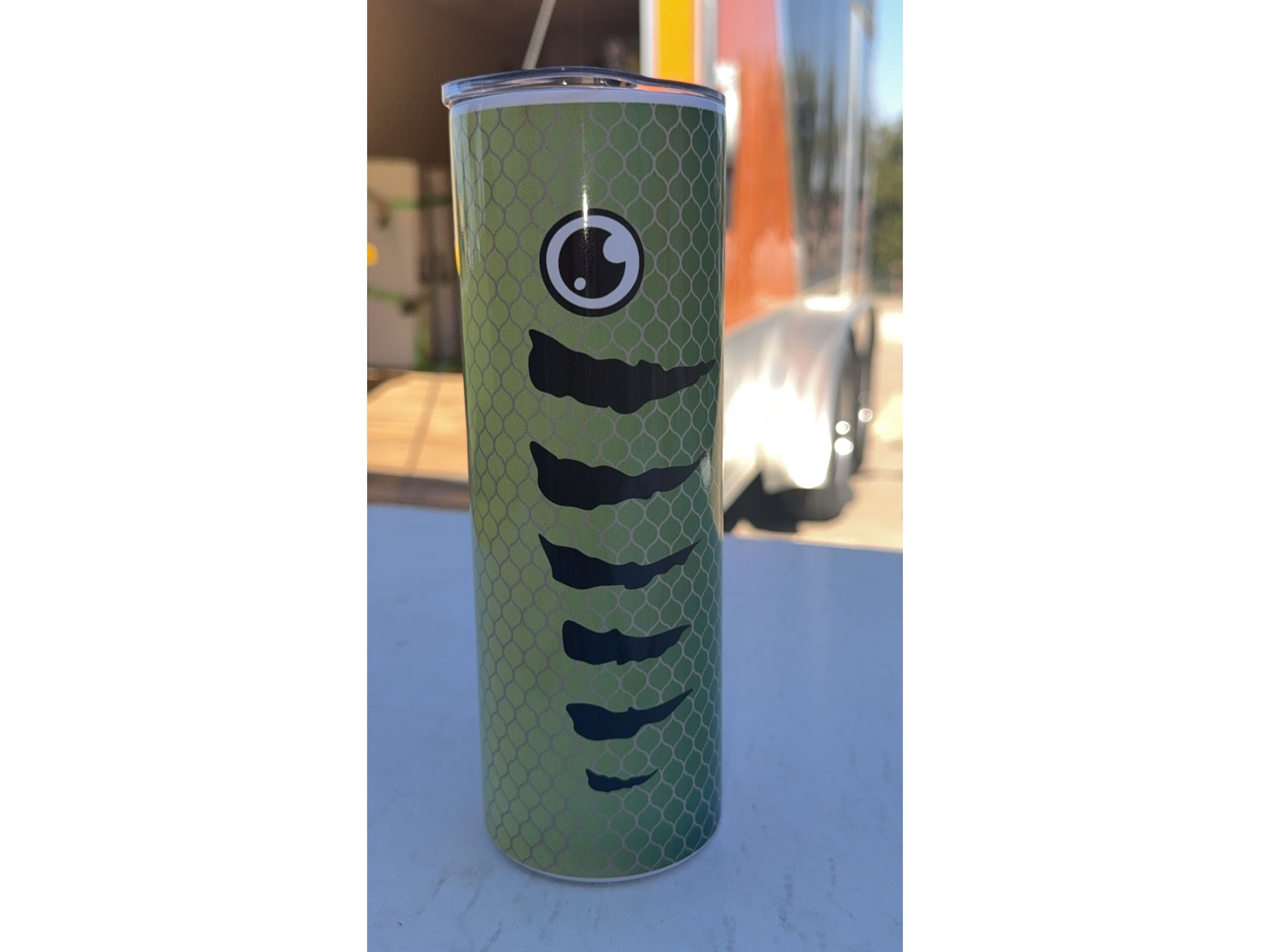 20oz Fish Tumbler – Insulated Stainless Steel Cup for Fishing Lovers