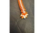 Orange and white 3D crystal dragon