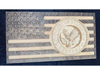Laser Engraved Military Flag
