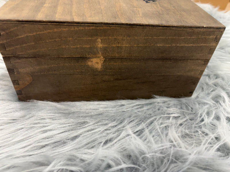 Whiskey Bent Decanter Set | Laser Engraved Wooden Gift Box with 4 Glasses & Decanter – $120