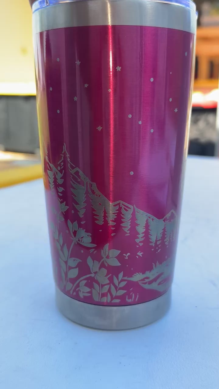 Howling at the moon tumbler