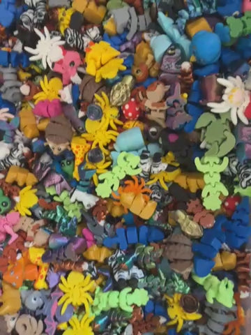 Mini Mystery Bucket of 3D Printed Animals – Surprise Toy Set for Kids & Collectors